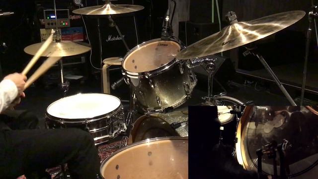 The Beatles - No Reply (Drums cover from fixed angle) смотреть онлайн
