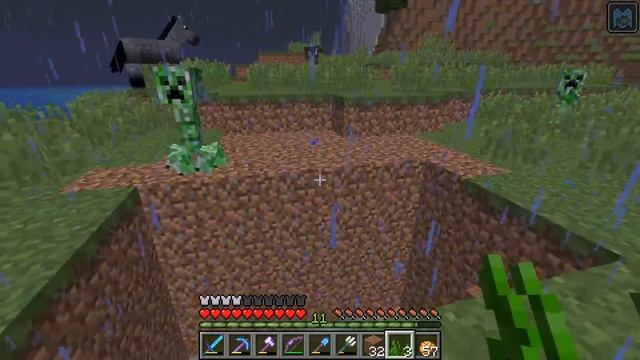 ЗАРЯЖАЕТ КРИПЕРОВ ТРЕЗУБЦЕМ! ВЫБИВАЕМ ГОЛОВЫ МОБОВ! ВЫЖИВАНИЕ В МАЙНКРАФТ 1.13/ minecraft 1.13 смотреть онлайн