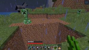 ЗАРЯЖАЕТ КРИПЕРОВ ТРЕЗУБЦЕМ! ВЫБИВАЕМ ГОЛОВЫ МОБОВ! ВЫЖИВАНИЕ В МАЙНКРАФТ 1.13/ minecraft 1.13