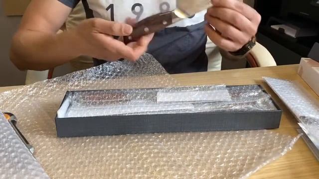 Приехали ножи из дамасской стали. Китай, стоит ли покупать? Первое впечатление смотреть онлайн