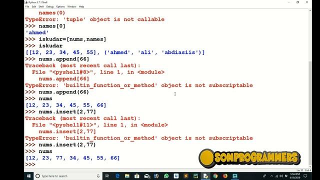 03 LIST IN PYTHON PROGRAMMING LANGUAGE (AF SOMALI) смотреть онлайн