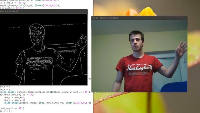 Canny edge detector - small threshold смотреть онлайн