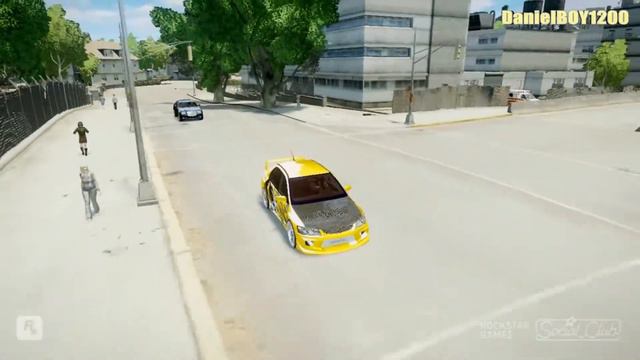 Gta 4 Mitsubishi Lancer Evo (Car Mod) смотреть онлайн