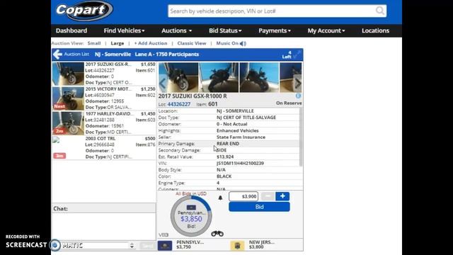 Покупка мотоцикла на аукционе в США смотреть онлайн