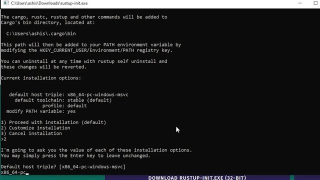 Install Rust on windows without downloading Visual C++ build tools смотреть онлайн