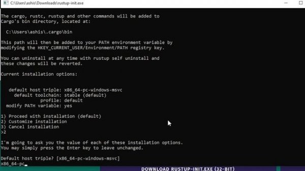 Install Rust on windows without downloading Visual C++ build tools