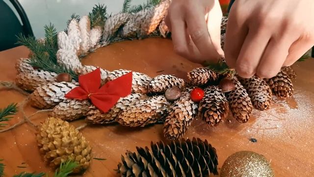 Мастер-класс "Рождественский венок" от Солдатовой Оли смотреть онлайн