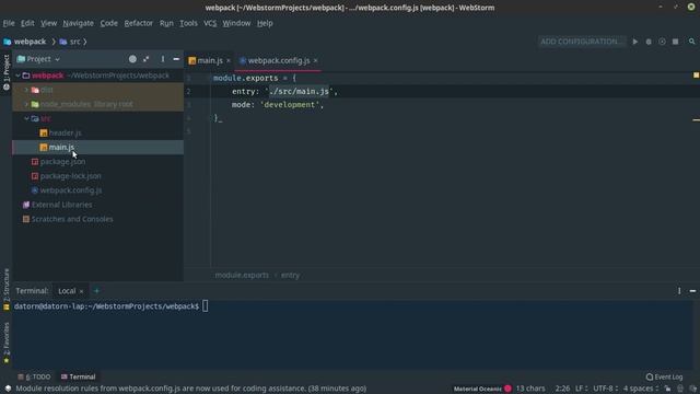 03 webpack entry point смотреть онлайн