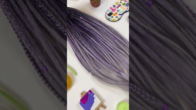 Crochet Dreads – Lavender. Synthetic Dreads. Dreadlocks Extension смотреть онлайн