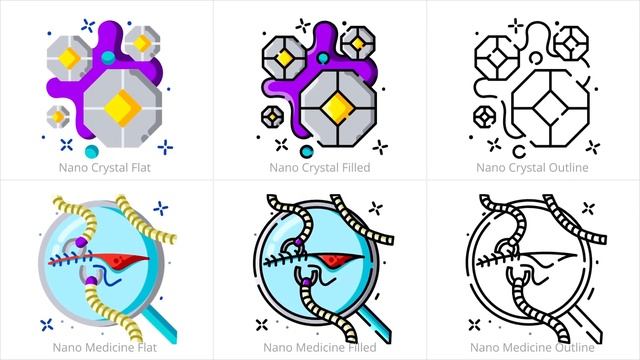 Nanotechnology Animated Icons смотреть онлайн