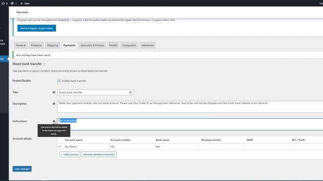 How to add direct bank account transfer in wordpress woocomerce payment option смотреть онлайн