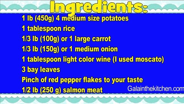Russian Salmon Fish Soup Ukha. Stock recipe and Soup recipe. Garnish Option for Kids. смотреть онлайн