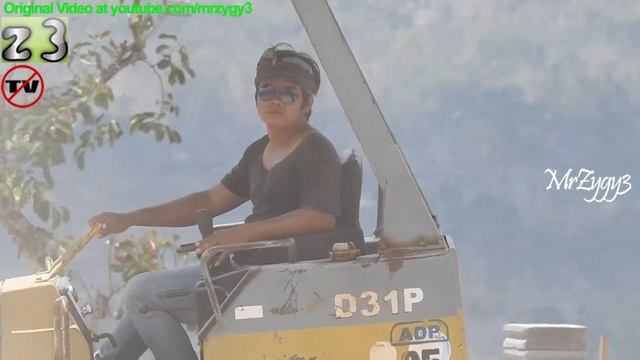 Extreme Concrete Paving On Steep Road By Hino 500 Ready Mix Cement Truck смотреть онлайн