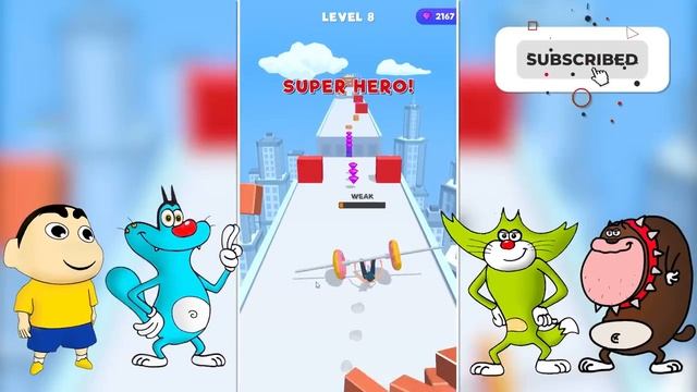 SHINCHAN OGGY PLAYING AMAZING WEIGHT RUNNER GAME CHALLENGE | NOOB PRO HACKER GAME смотреть онлайн