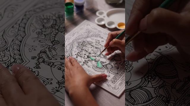 Art Of India Kit | Pattachitra Art Canvas | Indian Art Forms | Fevicryl Hobby Ideas India