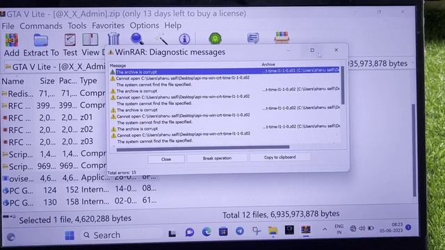 Pc || Fix Seek error in the file in WinRAR Message смотреть онлайн
