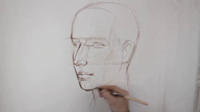 Построение головы человека. Часть 1 смотреть онлайн