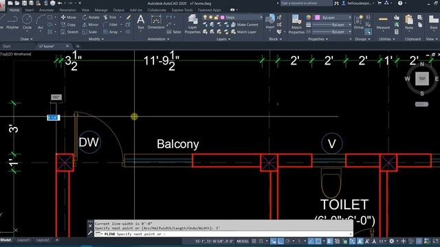 25 First Floor Plan | AutoCAD Nepali Tutorial | Floor Plan Essential смотреть онлайн