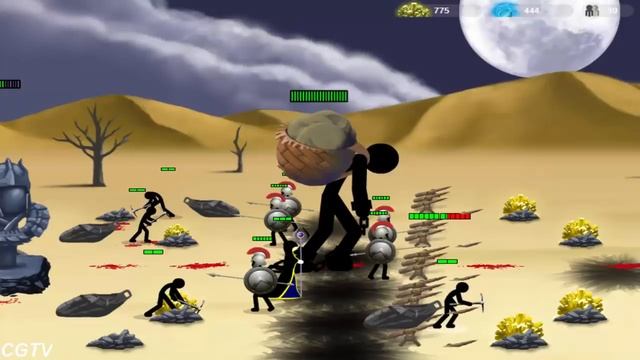 Stick War 2 - (Hard) Spearton VS Spearton смотреть онлайн
