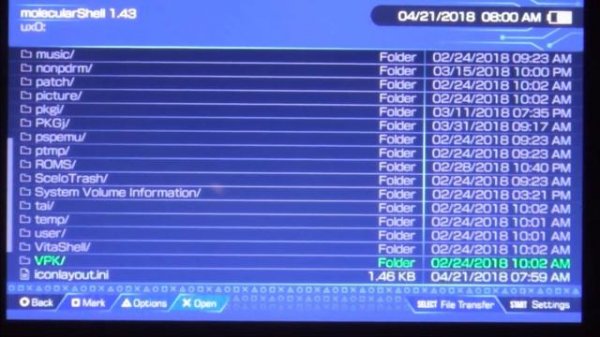 PS Vita VPK Updates - PKGj, Vitashell, and Adrenaline