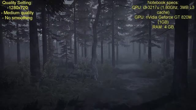 35MM On Intel Core I3-3217U / NVidia Geforce GT 820M (1 GB)