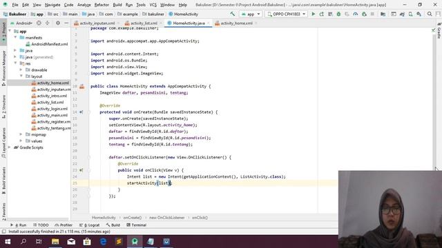 Tutorial Membuat Coding Java Home Pada Aplikasi Bakuliner #Androidstudio смотреть онлайн