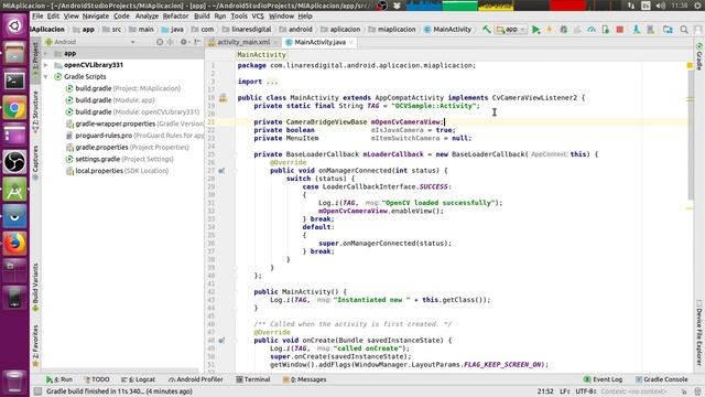 Android Studio #4 | Primera aplicación OpenCV | Tiempo de Desarrollo Android смотреть онлайн