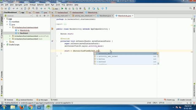 Android Start New Activity On Button Click смотреть онлайн