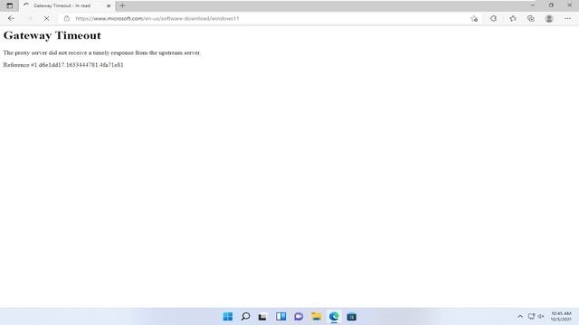 Gateway Timeout Error - An Error Occurred Windows 11 Servers Offline/Down At The Moment - Microsoft смотреть онлайн