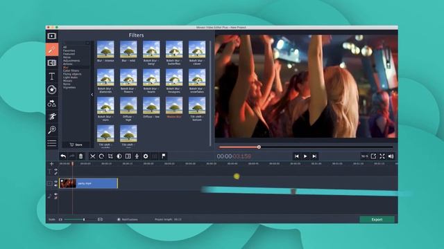 How to APPLY MOTION BLUR EFFECT to a video? (Movavi Video Editor 15) смотреть онлайн