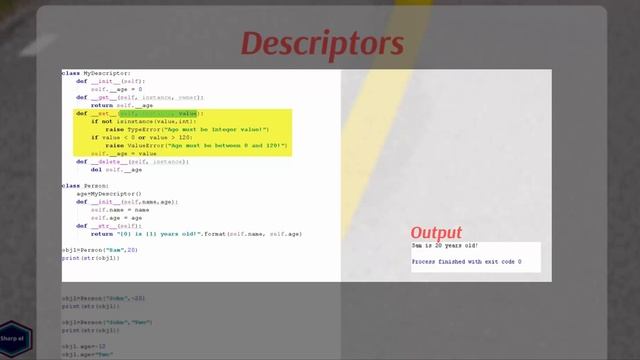 Descriptors in Python смотреть онлайн