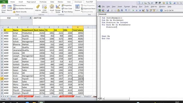 VBA Tutorial Step by Step INSTR Function смотреть онлайн
