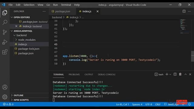 Angular project from scratch, Angular user management project crash course, Backend Setup with Mysq смотреть онлайн