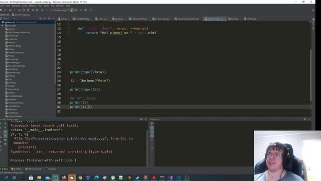 24.Syvällisempää Pythonia tutoriaali: Dunder/magic metodit смотреть онлайн