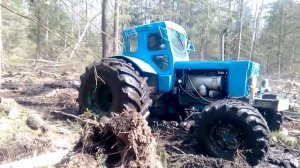 Т-40  на огромных колесах на болоте ЦАРЬ