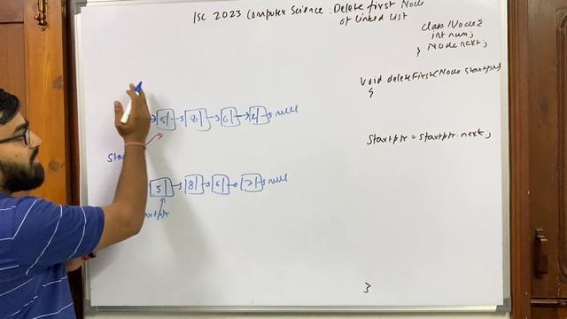 ISC 2023 Computer Science Sample Question - Delete first node of a linked list смотреть онлайн