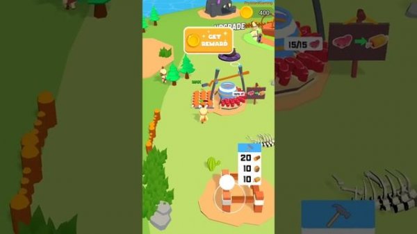 Chop Lumber : Dino Island - Gameplay Walkthrough Part 1 Tutorial First Island (iOS,Android)