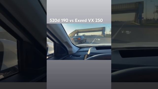 Китайцы могут! BMW 520d 190hp vs Exeed VX 250hp смотреть онлайн