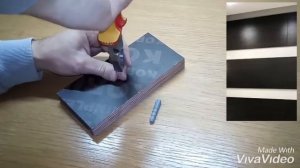 Крепление ЛДСП на стену (практика).   (Securing particle board to wall)