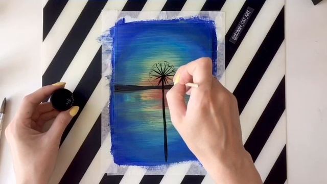 Как нарисовать одуванчик смотреть онлайн