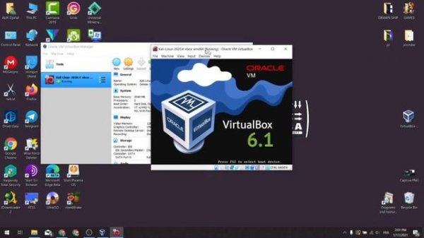 تحميل وتثبيت الكالي لينكس باستخدام برنامج نظام الكمبيوتر الوهمي oracle vm virtualbox