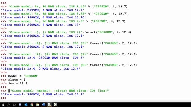 028 Python 3 Strings Formatting Using F strings смотреть онлайн