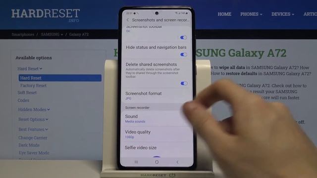 How to Change Screenshot Format in SAMSUNG Galaxy A72 - Screenshot Settings смотреть онлайн