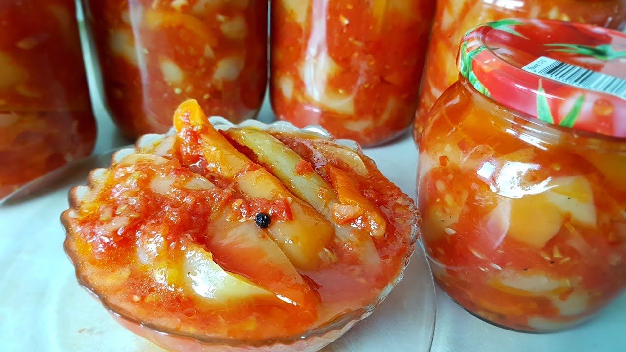 Лечо с кабачком. Салат на зиму, цыганка готовит. Gipsy cuisine. смотреть онлайн