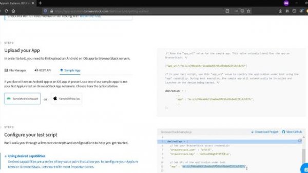 NodeJS Android Mobile Automation on BrowserStack