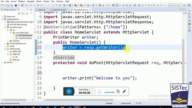 Inter Servlet Communication (Part-2) | Rajesh K. Rai | SISTec Gandhi Nagar смотреть онлайн