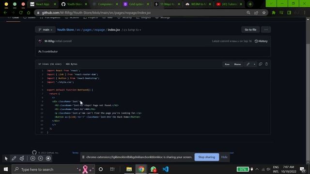 How to Make an Ecommerce Website Using React and Reactstrap || #11 Error Page смотреть онлайн