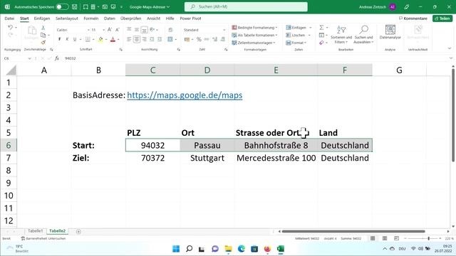 Adressen aus Excel direkt mit Google Maps verknüpfen und Routen planen смотреть онлайн