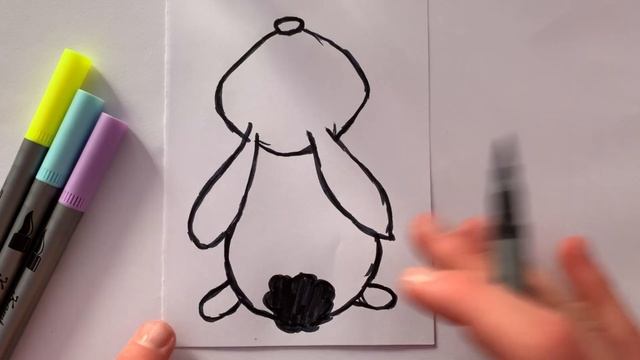 Draw a cute bunny ? ! Нарисуй кролик ?! смотреть онлайн