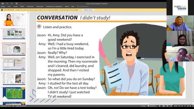 Ingles Corporativo- Class 10 simple past statements смотреть онлайн
